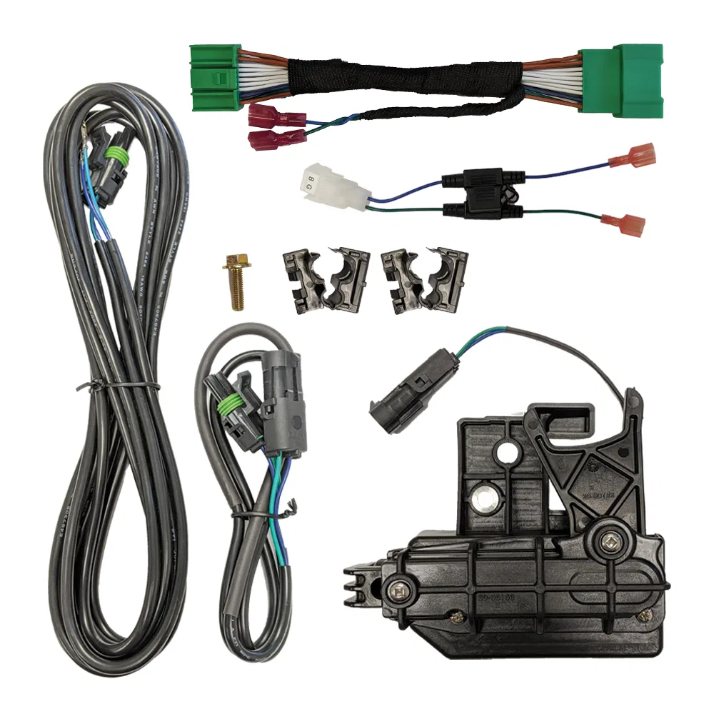 PL8547TUN – POPNLOCK LLC Tailgate Lock, Use To Lock Tailgate Automatically Direct Fit Electric Loomed Wires With Heat...